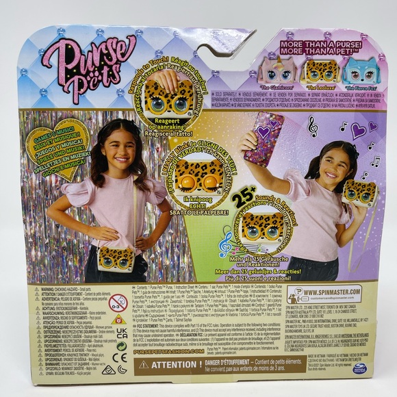 PURSE PETS: NEW Leoluxe Leopard Interactive Purse Pet; 25+ Sounds & Reactions - Picture 5 of 7